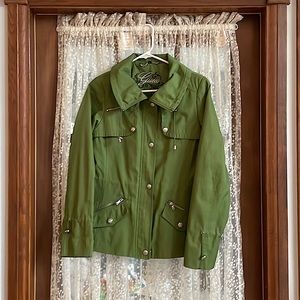 Guess, Green Cotton/Polyester Spring time Jacket - Women’s Small